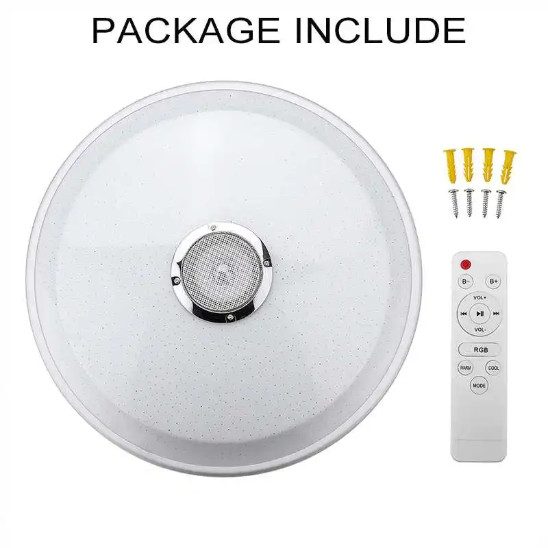 

36W/60W Modern RGB LED Panel Lamp LED Ceiling Light APP bluetooth Music Light AC185V-265V Smart Ceiling Lamp For Home Lighting