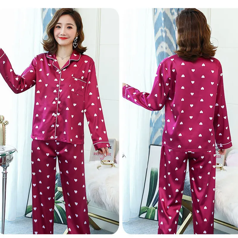 Модные одинаковые комплекты для семьи шелковые Детские пижамы с длинными