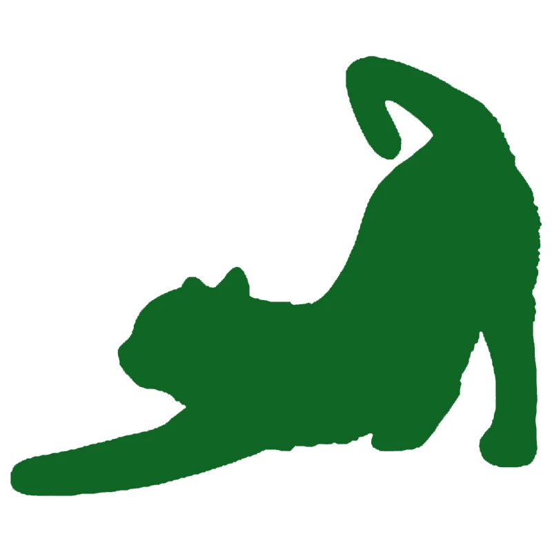 

EmpireYing 13x15.7 cm Little Cat Stretching Recreational Vehicle Car Sticker Bumper Motorcycle Laptop Styling Decal 8 Colors