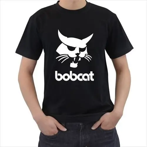 Bobcat Heavy Equipment Logo Mens Tshirt tee T shirt S M L XL 2XL 3XL Normal Short Sleeve Cotton Shirts |