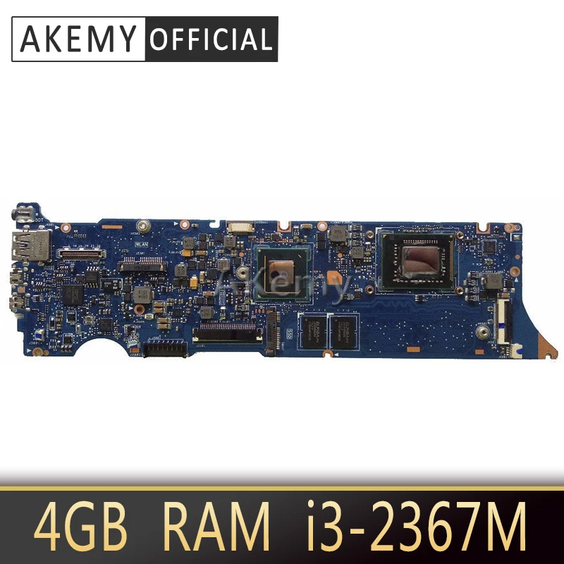 

Akemy UX31E Laptop motherboard for ASUS UX31E UX31 Test original mainboard 4G RAM I3-2367M