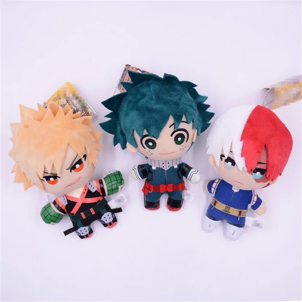 Boku No My Hero Academia Midoriya Izuku Deku Bakugou Katsuki Todoroki Shoto Cosplay Doll Toy Plush Dolls Child Gift Pendant