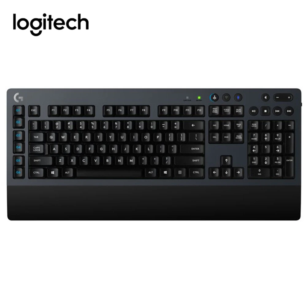 

Logitech G613 Wireless LIGHTSPEED 2.4GHz Bluetooth 6 Programmable G Keys Gaming Mechanical Keyboard PC Computer Keypads