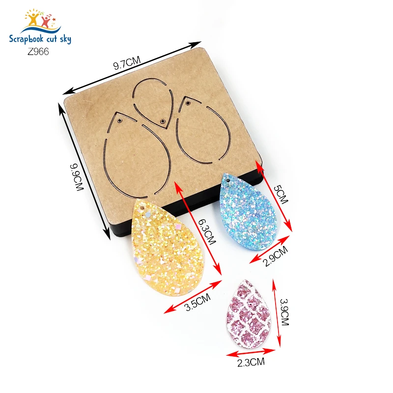 

Three-size earrings die-cutting stick book wooden mold is suitable for most machines