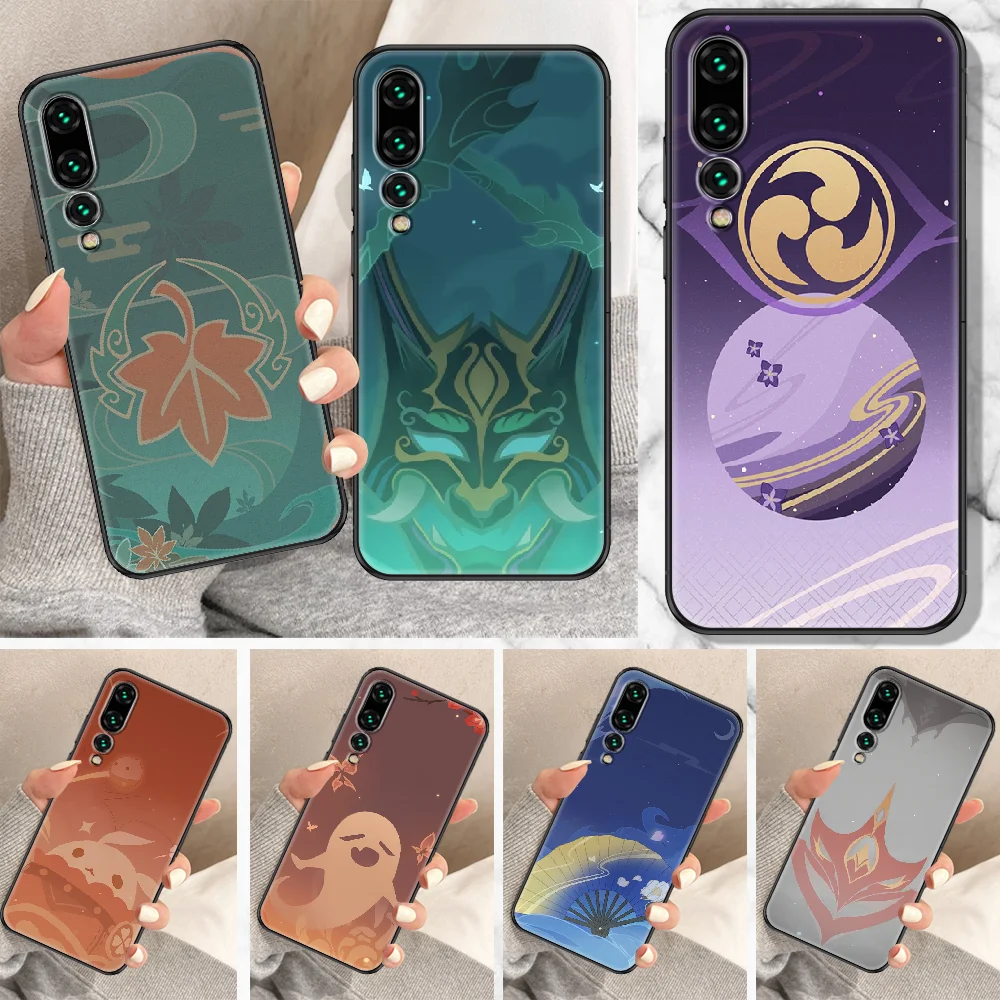 

Чехол для телефона Genshin Impact Icon Xiao для Huawei P Mate P10 P20 P30 P40 10 20 Smart Z Pro Lite, черный силиконовый мягкий чехол из ТПУ