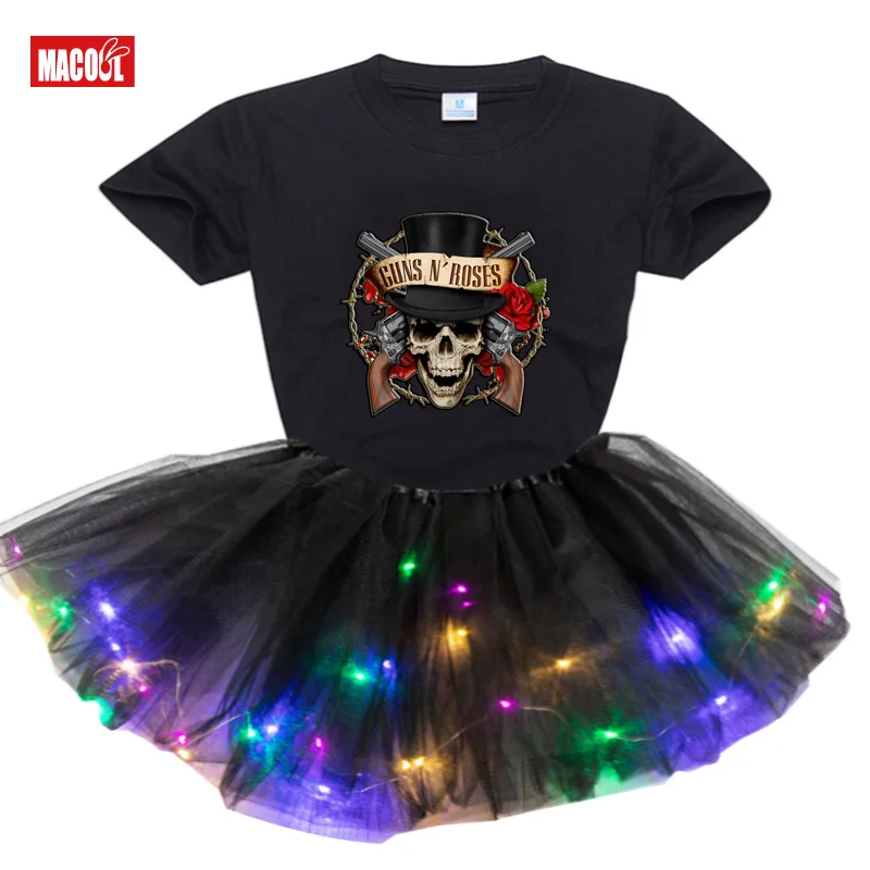 

Summer Tutu Skirt Girl Skirts Princess Mini Pettiskirt Birthday Party Rainbow Luminescence Skirt Girls Clothes Children Clothing