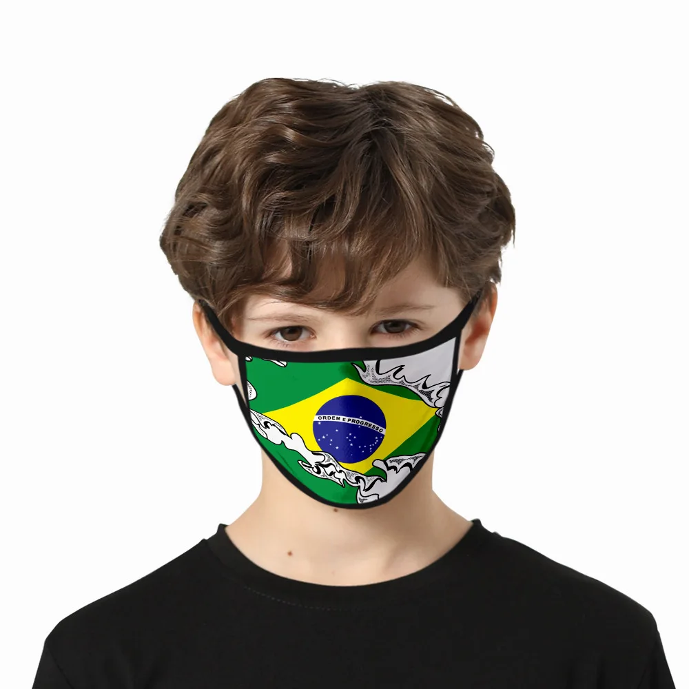 Бразильская маска для Дня независимости маскарадный Национальный флаг