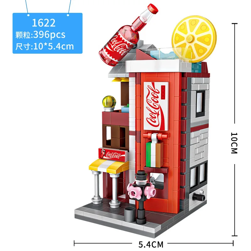 LOZ мини кирпичи архитектура строительный блок для магазина тортов сборка игрушек
