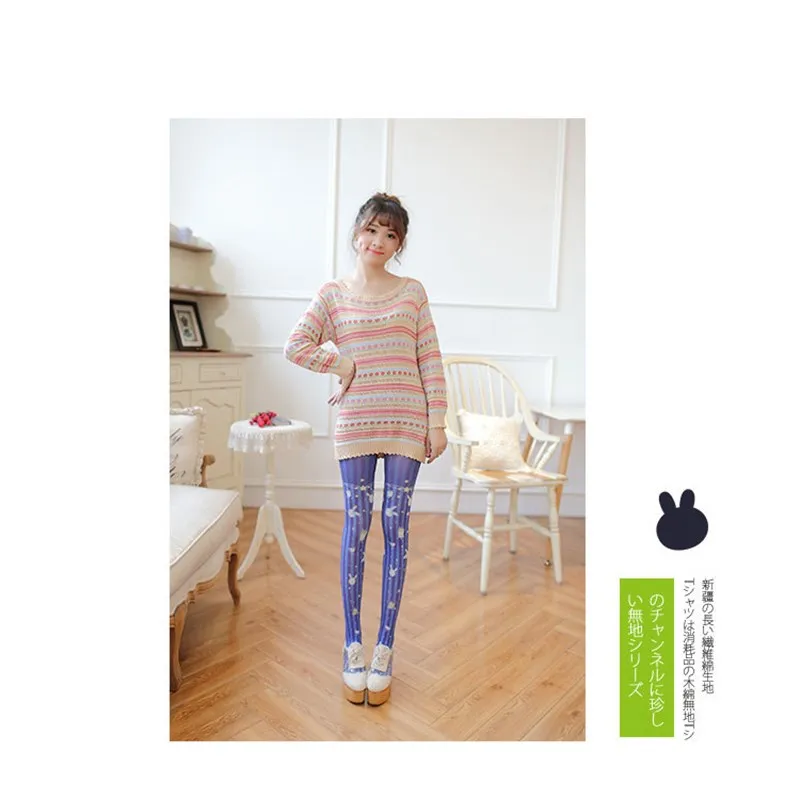 Бархатные колготки Starry Sky новые стильные японские плотные леггинсы чулки с