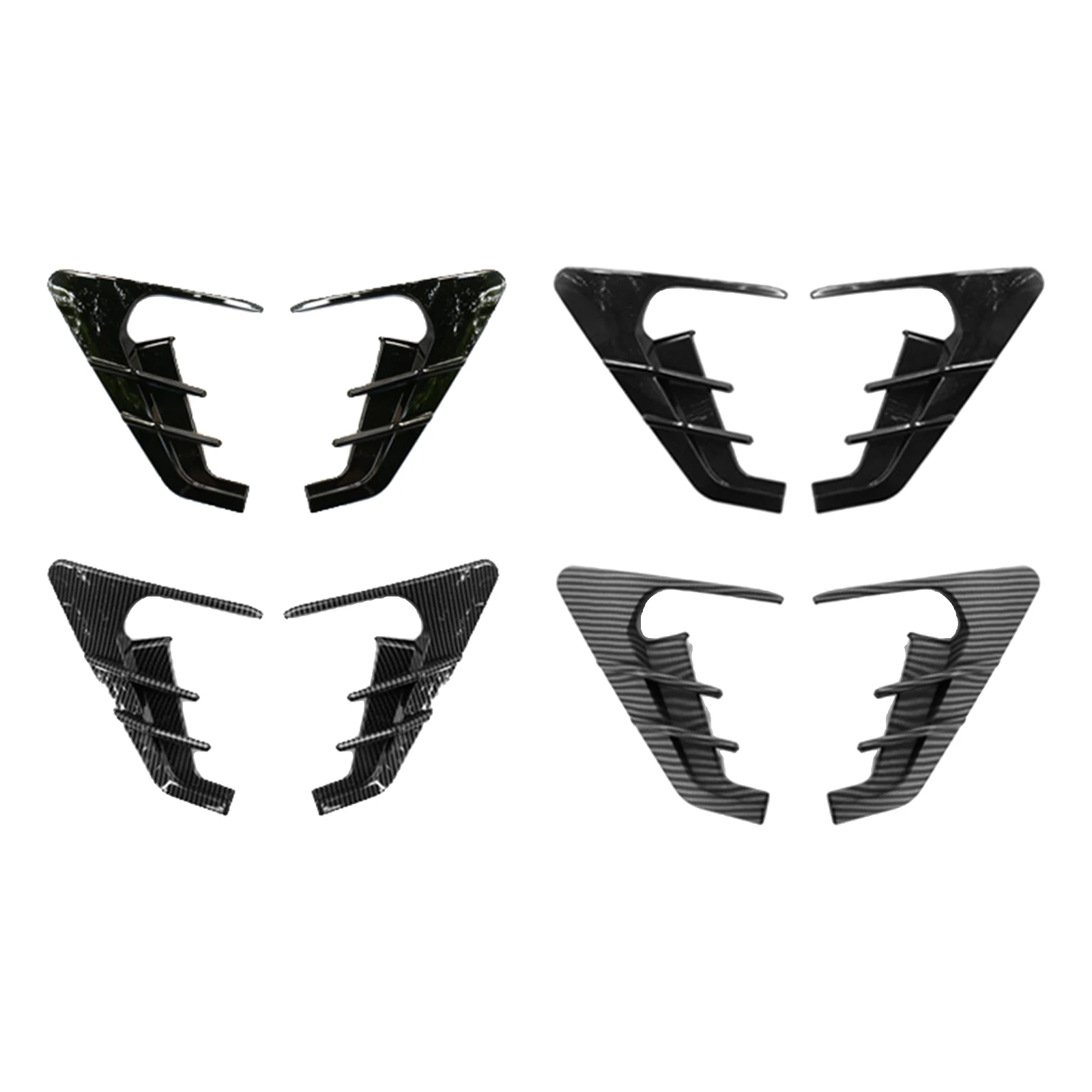 

Комплект из 2 краев камеры, боковое крыло автомобиля, крышка панели, спойлер, пылезащитный чехол, совместимый с Tesla 2021, декоративная отделка ...