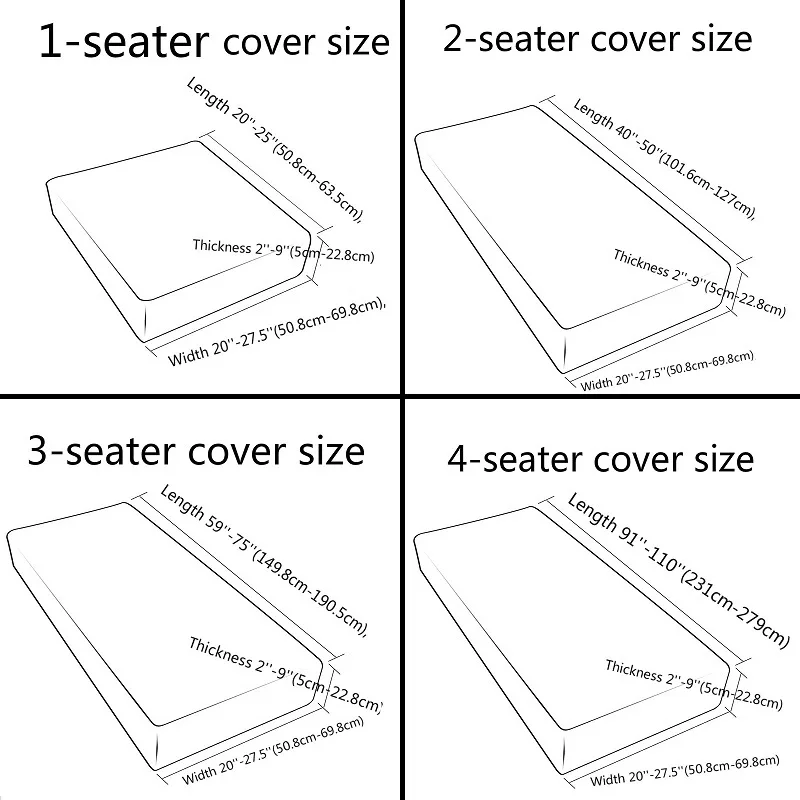 1/2/3/4 Stretch Sofa Seat Cushion Cover Polar Fleece Chair Slipcover Pet Dogs Mattress Removable Furniture Protector | Дом и сад