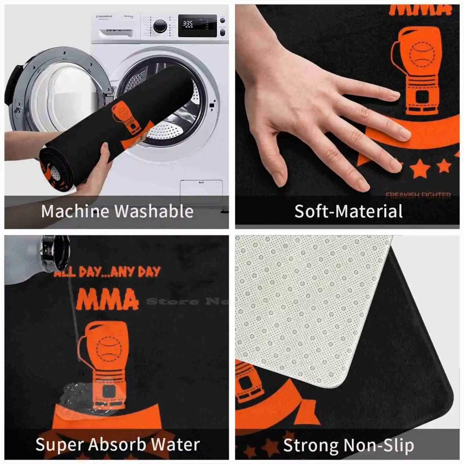 3D домашние товары Orng на весь день коврик для ног бокса Clrdmoney Muay Thai кикбоксинг