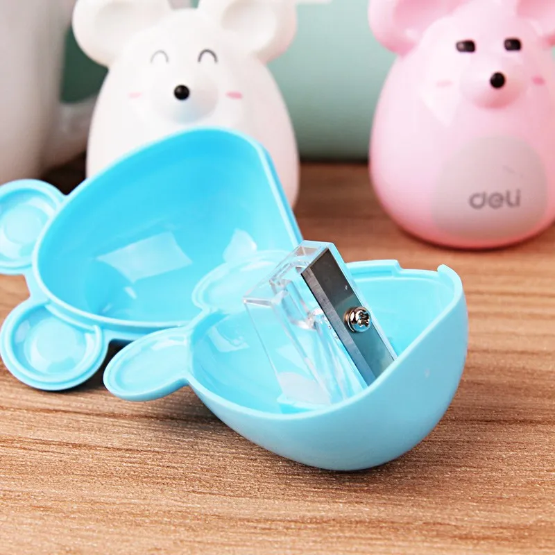 Deli Милый Kawaii точилка для карандашей ручные канцелярские приборы креативные