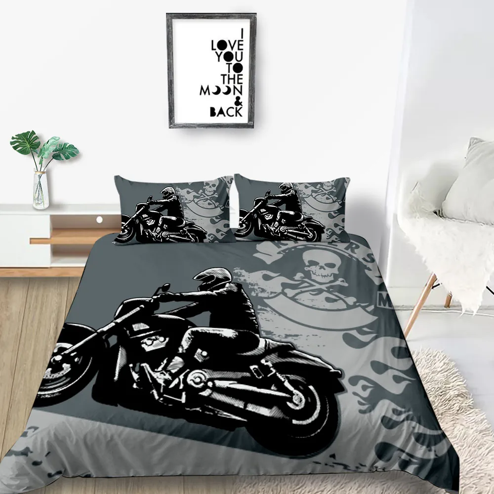 Комплект постельного белья с черепом модный крутой креативный пододеяльник