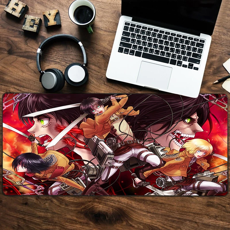 

Коврик для мыши «атака на Титанов», нескользящий Настольный коврик для офиса и компьютера, Настольная подушка для ноутбука, коврик для запи...