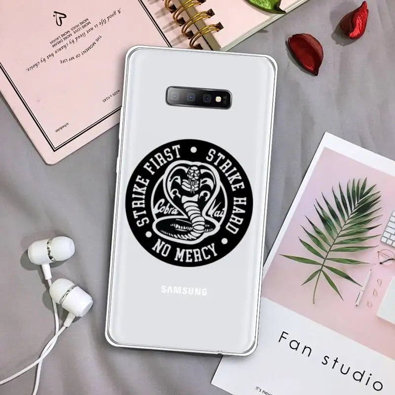 

cobra kai snake Phone Case Transparent For Samsung Galaxy A71 A21s S8 S9 S10 plus note 20 ultra