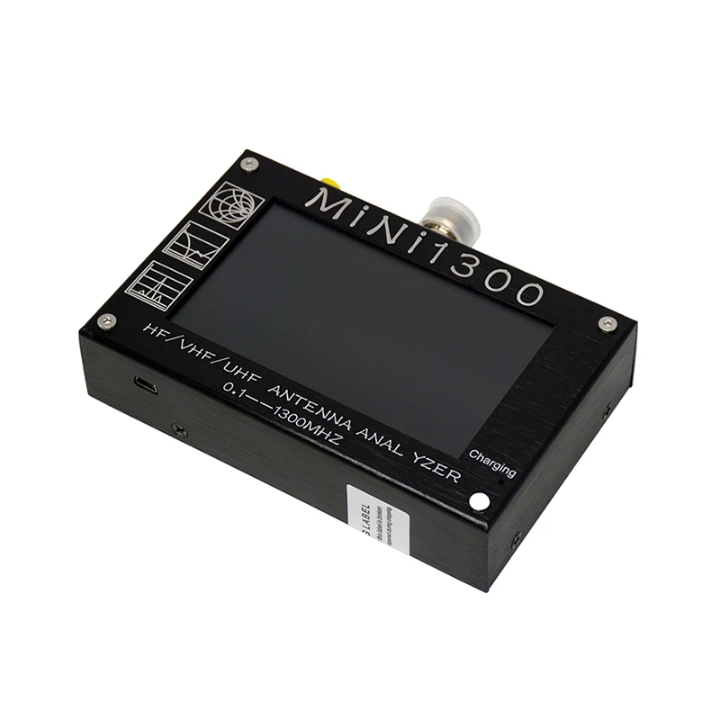 Анализатор антенна UV + HF Mini1300 сенсорный ЖК дисплей 4 3 дюйма 0 1 1300 МГц 13 ггц HF/VHF/UHF ANT