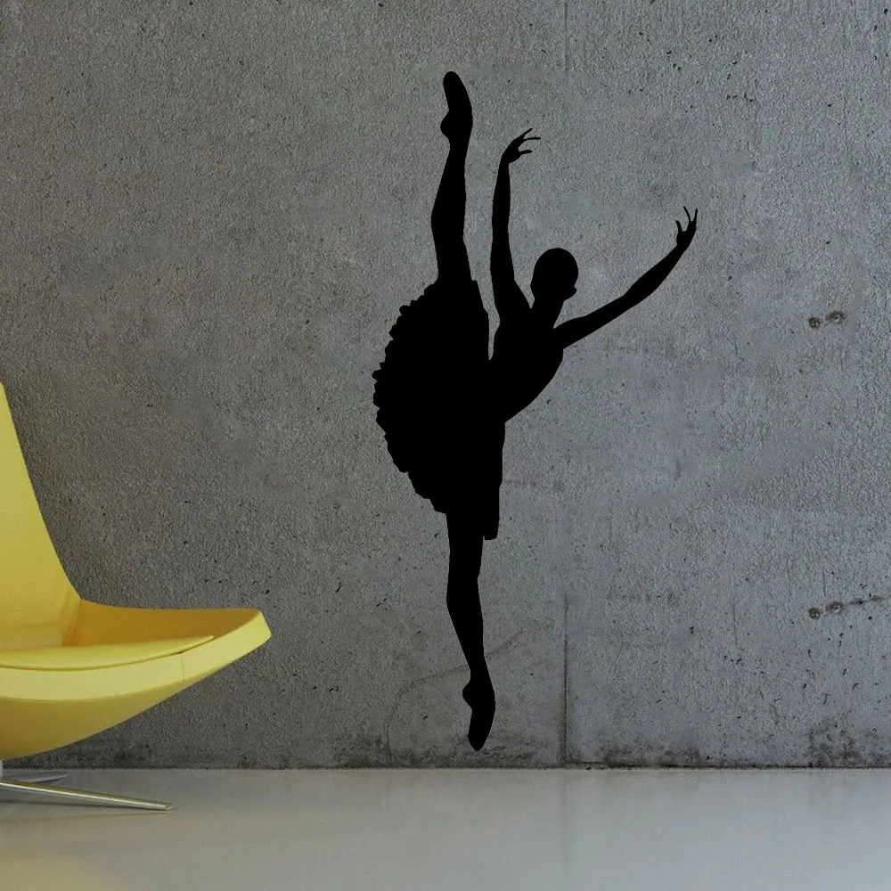 Mädchen Zimmer Wand Vinyl Aufkleber Ballett Aufkleber Ballerina Gymnastic Dance Tanzen Studio Wand Dekor Murals Removable für Home G922