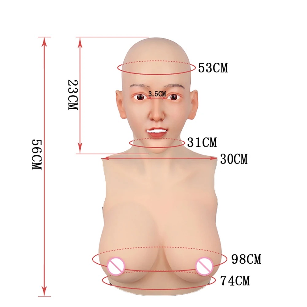 KnowU E силиконовые чашки Femalemask с слезф бюстгальтер Трансвестит транссексуал для