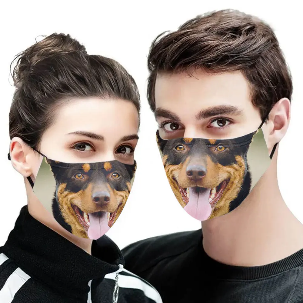 

Australian Kelpie Dog This How I Save The World Funny Dog Lovers Mouth Covering Washable Reusable Fabric Face Mask with Filter