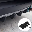 4 шт. Универсальный Автомобильный задний бампер литой акулы спойлер для Audi A1 A2 A3 A4 A5 A6 A7 A8 Q2 Q3 Q5 Q7 S3 S4 S5 S6 S7 S8 TT TTS RS3-RS6