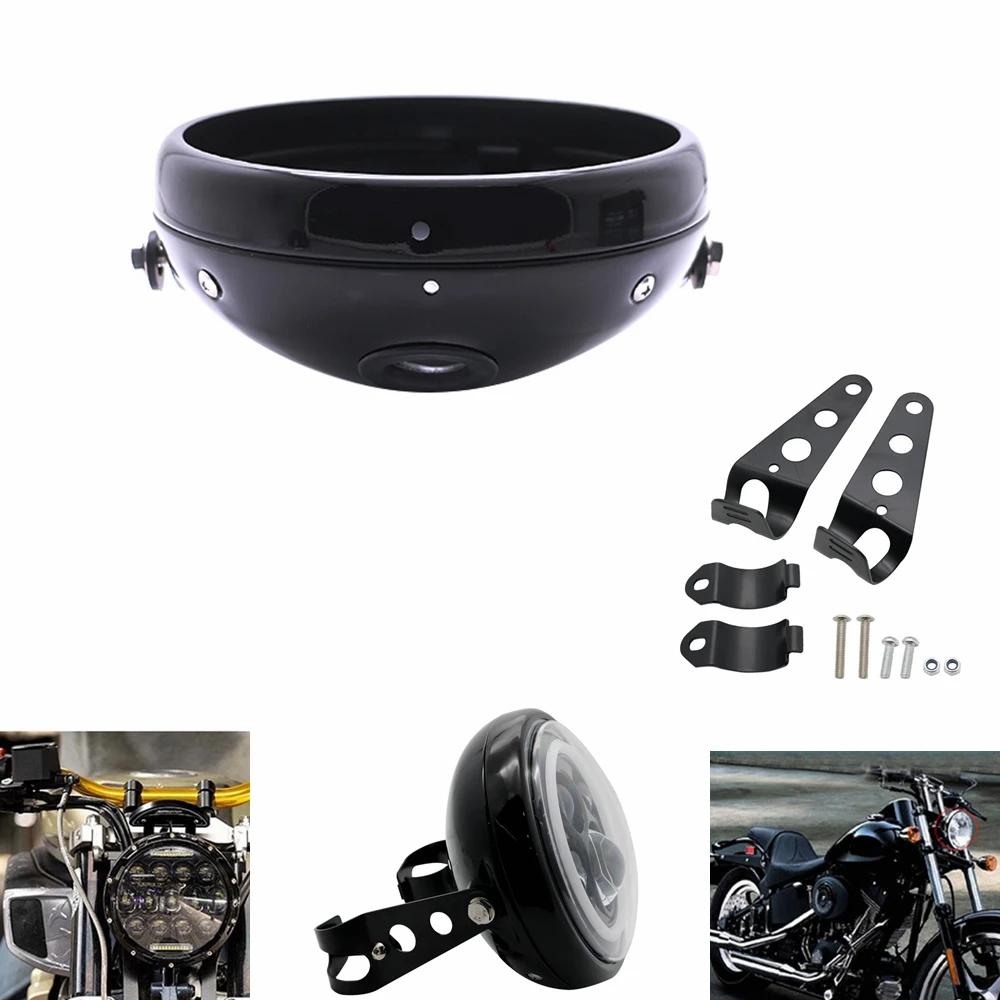 7 &quotмотоциклетные светодиодные фары ракушки лампа дюймов Led свет корпус ведро
