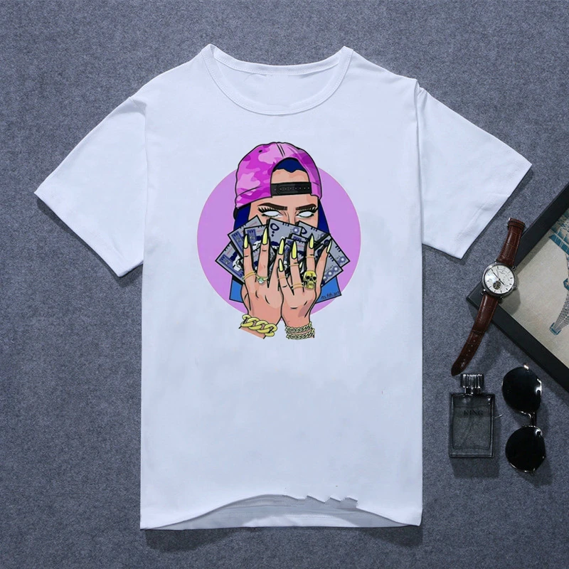 

Black girl Make money not friends Vogue t shirt femme Sexy Melanin shirt women t shirt hipster letters streetwear drop shipping