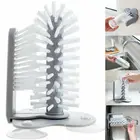 Щетка для чистки стаканов, бутылок, креативная присоска для стен, щетка для мытья стекол, кухонные вращающиеся инструменты для чистки