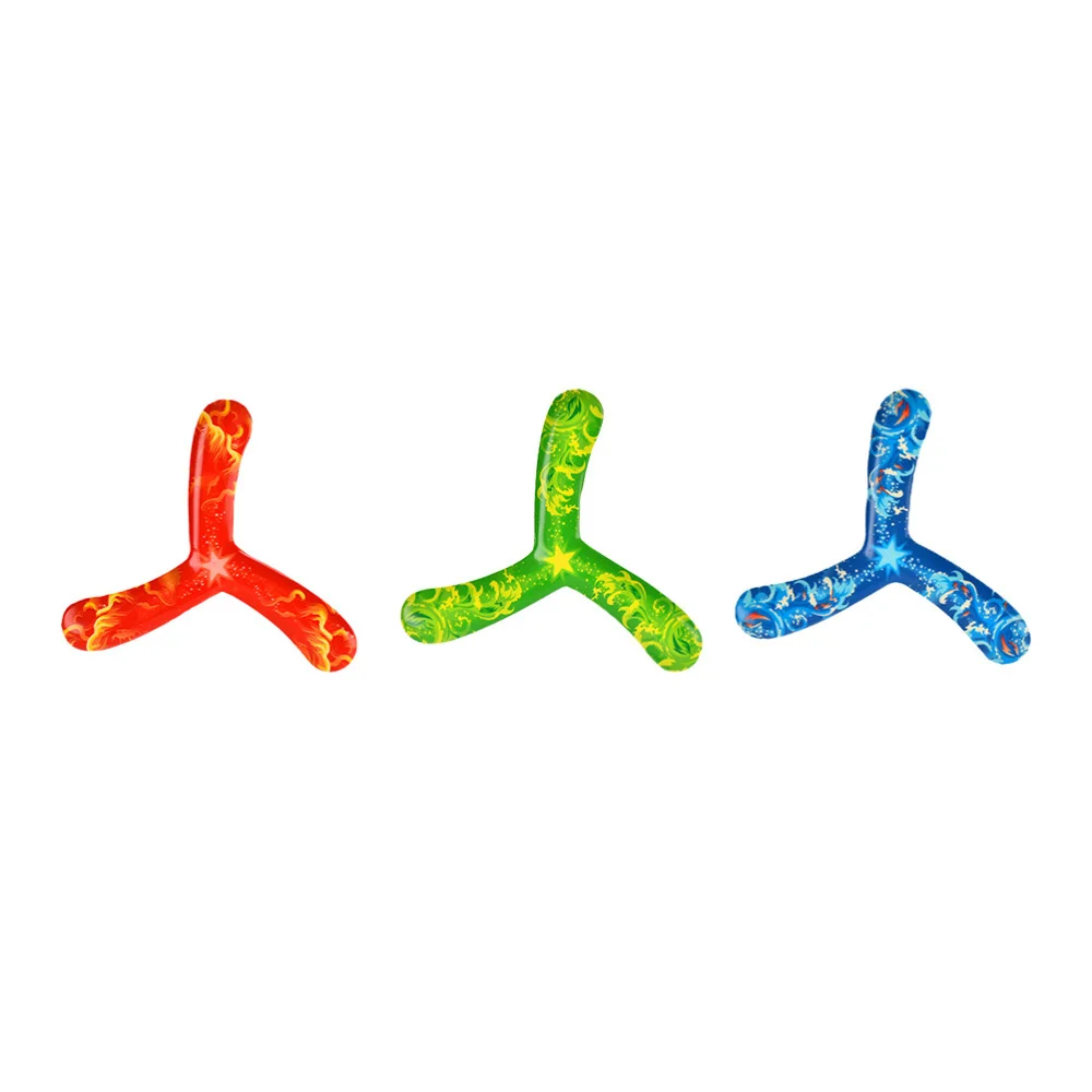 

3pcs Funny Boomerang Plaything Outdoor Leisure Maneuver Dart(Mixed Color)