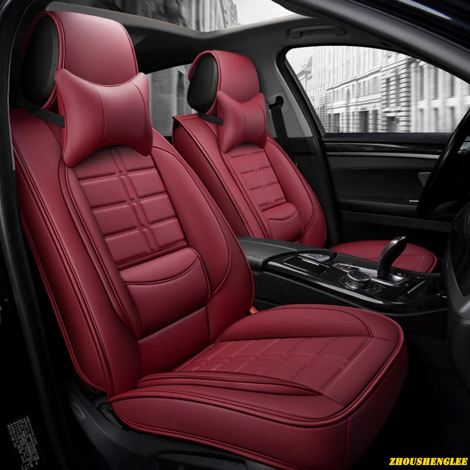 Авто из искусственной кожи для автомобильных сидений для ssangyong korando zotye t600 peugeot 508 sw 607 507 407 408 mercedes w245 подушки сиденья автомобиля