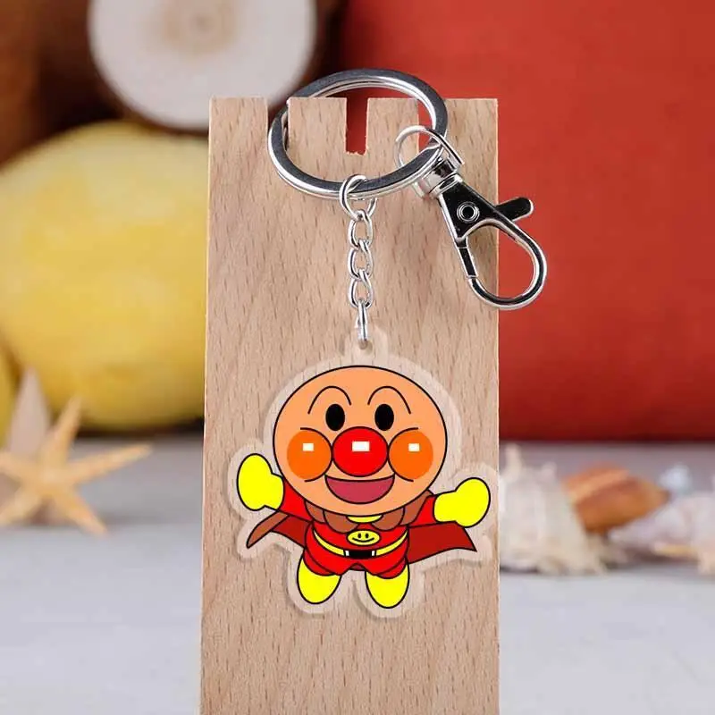 Модные Акриловые брелки Anpanman в стиле аниме брелок подвеска унисекс подарки на