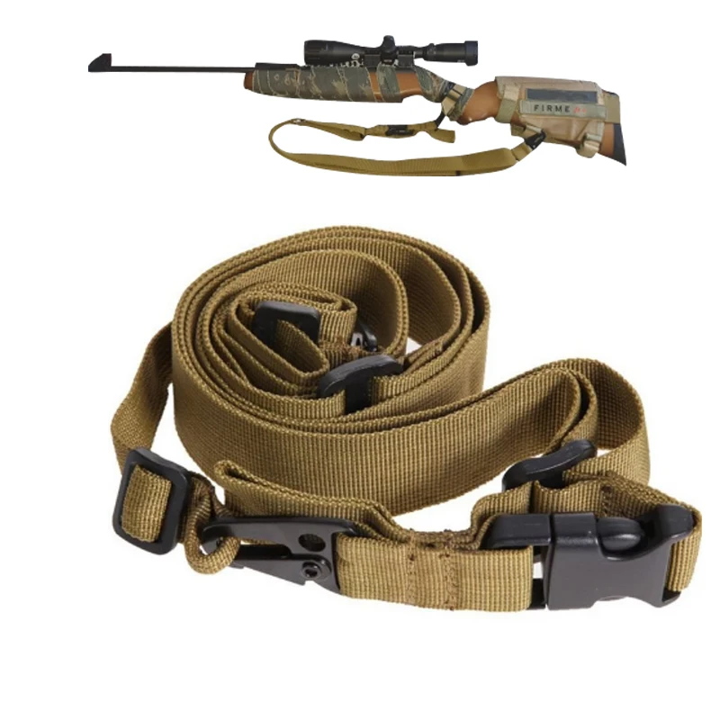 

Tactical 3/Three Point Rifle Sling Adjustable Bungee Swivels Airsoft Gun Belt Adjustable Strap Hunting ar15 / M4 / M16 Sling