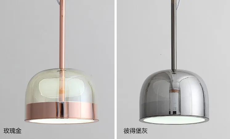 Стеклянный абажур итальянский дизайн люстра для гостиной современный