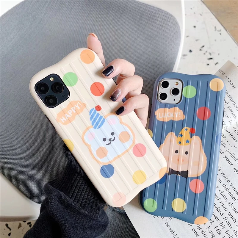 Чехол для телефона с изображением мультяшной дуги и 3D полосой счастливого