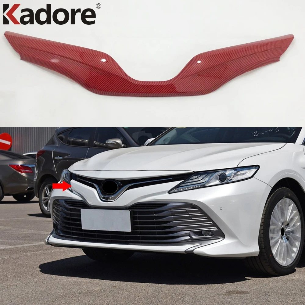 Для Toyota Camry LE XLE 2018 2019 2020 ABS Хромированная передняя решетка гриль крышка капота