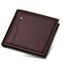 men wallet fashion casual short pu leather coin purse business male clutch bag passport credit card holder money clip