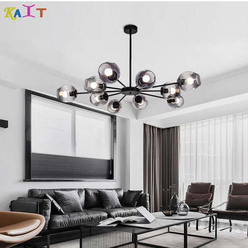 

KAIT Gold/Black Color Modern led chandelier light , chandelier lighting living room