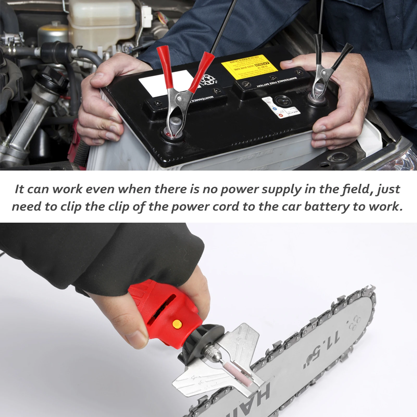 

12 V Handheld Mini Chainsaw Sharpening Kit Electric Grinder Sharpening Polishing Saw Chains Grinder Machine Fast Grinding Tool