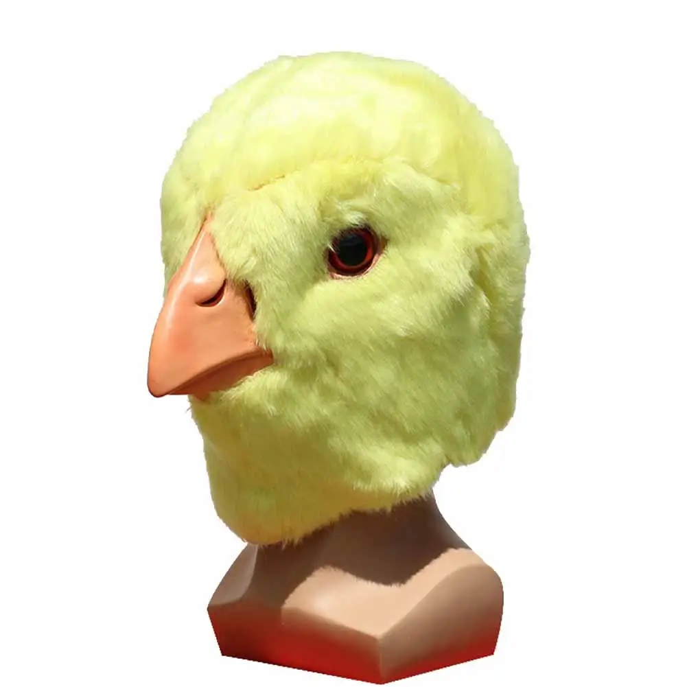 

Halloween Mask Latex Chicken Plush Mask Headgear Cosplay Props For Masquerade Carnival Party Halloween Decoration Toys