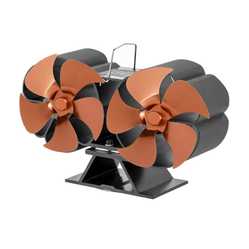 Тихий нагревательный вентилятор для дровяной плиты 10 лезвий маленький идеальный