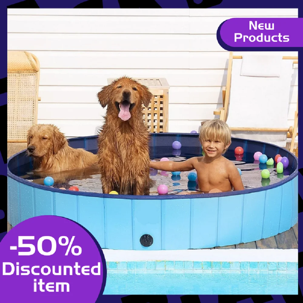 

2022 New Foldable Dog Pet Bath Pool Collapsible Dog Pet Pool Bathing Tub Kiddie Pool For Dogs Cats And Kids