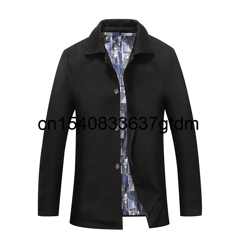 

Новая Осенняя мужская полнит размера плюс с отложным воротником, пальто для мужчин, для купания, для мужчин и женщин среднего возраста Бизне...