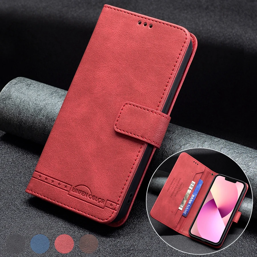 

Wallet Leather Anti-theft Brush Case For iPhone 13 Pro Max 13 Mini 12 Pro Max 11 Pro Max SE 2020 X XS XR XS Max 8/7 Plus Cover