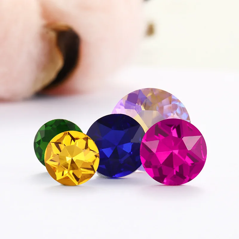 10 шт. мокко круглые стразы точка сзади клей ремесла Декоративные драгоценный