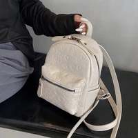 luxury womens backpack fashion korean version ins white yellow black color back pack bags for women lattice female handbag