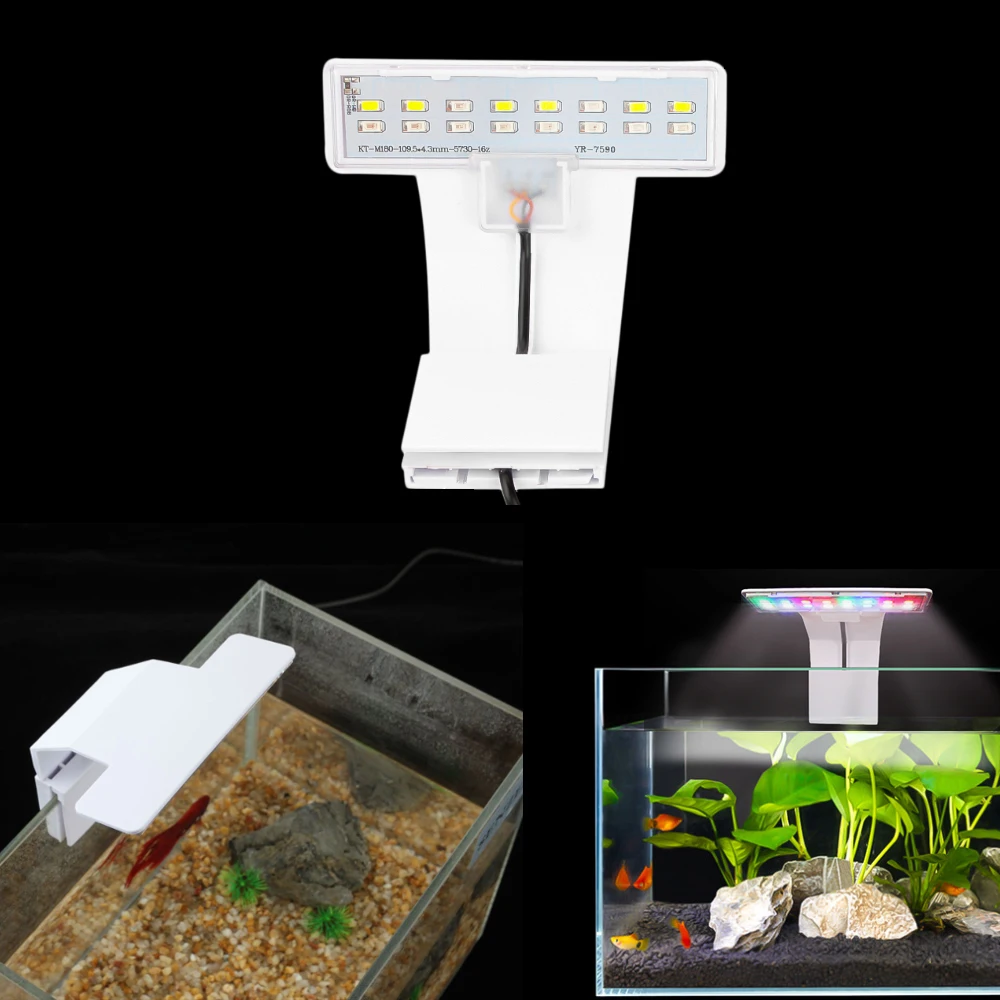 Супер тонкий светодиодный светильник для аквариума ing Plants Grow 5W освещение водных