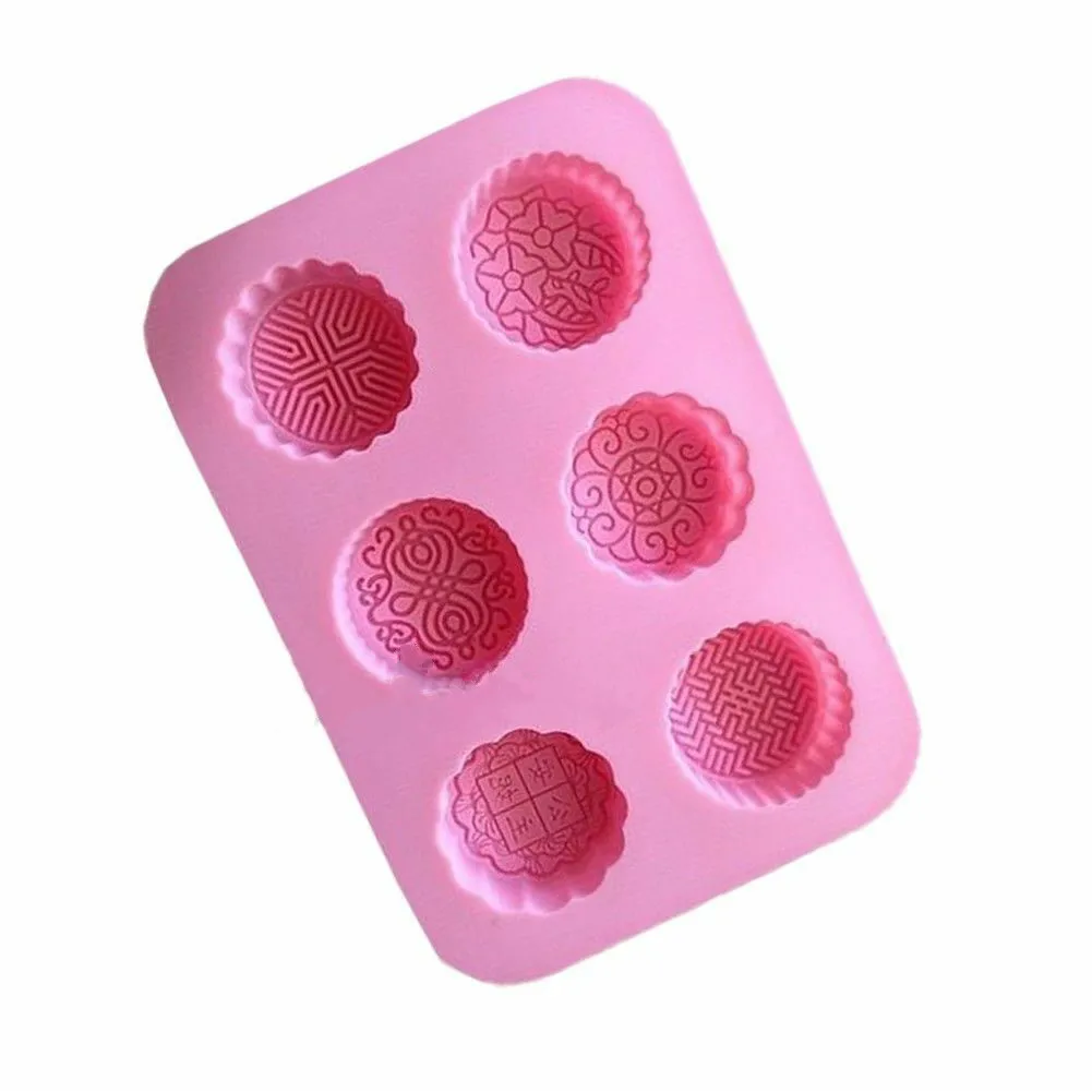 

6 Holes Chocolate Spiral Bread Silicone Cake Mold Kitchen Baking Tools Donuts Cake Biscuit Mold DIY Chocolate Mould
