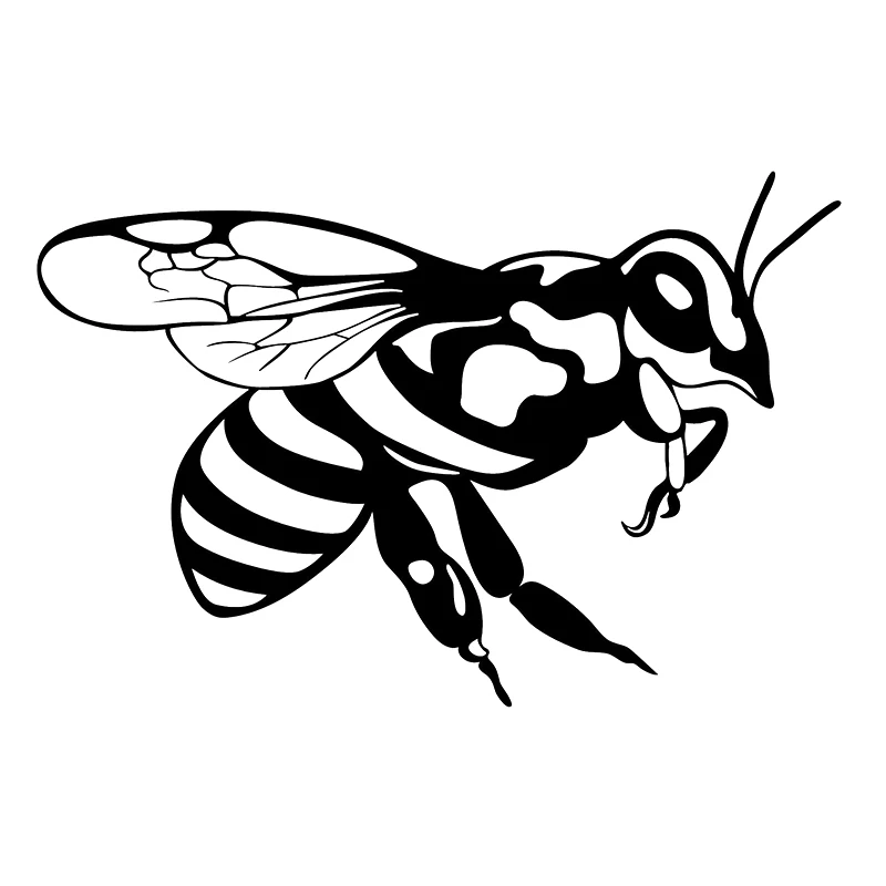 

17*11.3cm Bee Vinyl Decal car Sticker Fashion Personality Motorcycle SUVs Bumper Laptop Car accessories
