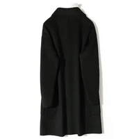 autumn new woolen coat for mens loose cashmere medium length double faced suit collar wool overcoat casual outwear
