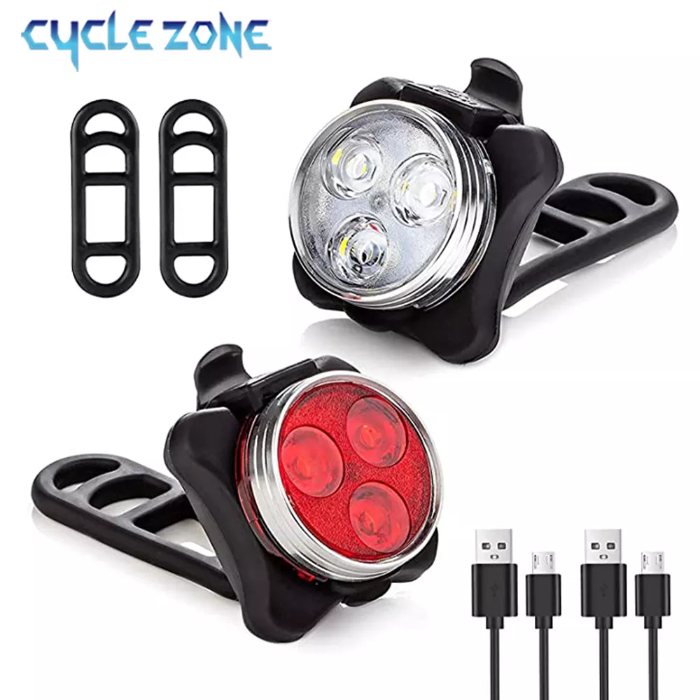 3 Led Cycling Bike Taillight With USB Rechargeable Bicycle Tail Clip Light Lamp Bike Light Luz Bicicleta Bicycle Accessories